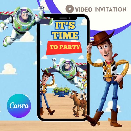 Custom Toy Story Video Invitation - www.paperless-events.com